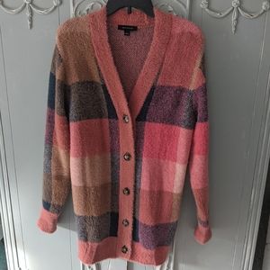 Ann Taylor Plaid Cardigan